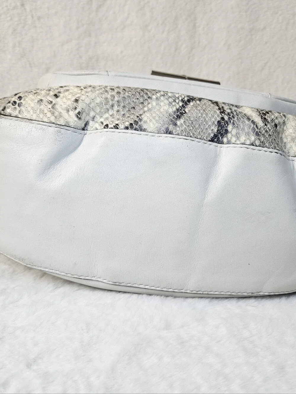 Coach Python Embossed Off White Kristin Hobo Bag 2011